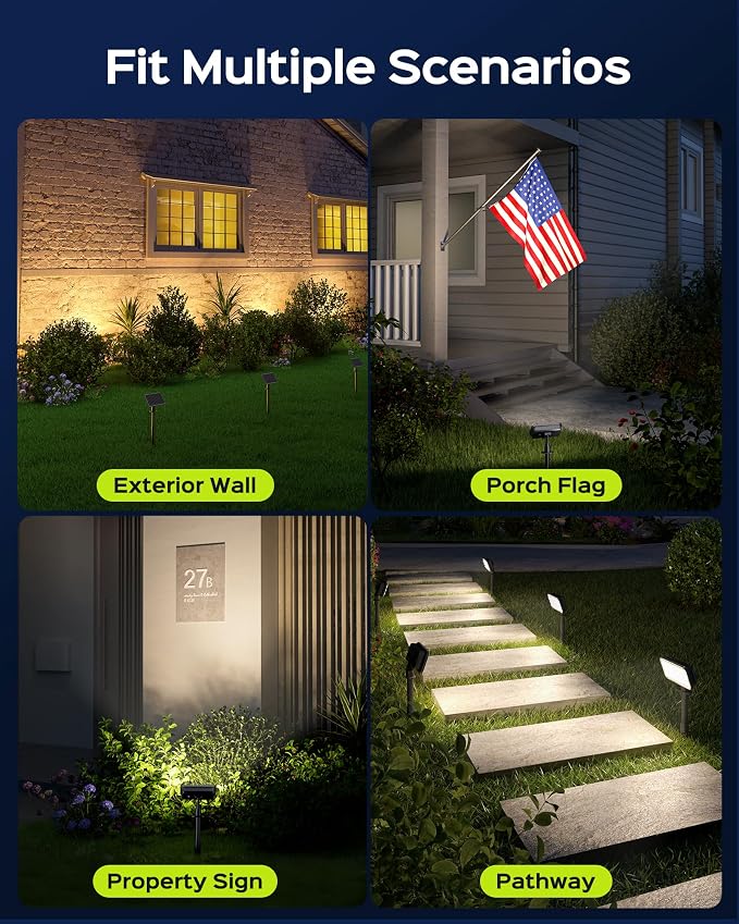 JACKYLED Solar Spot Lights Outdoor, 84-LED Solar Spotlights - Image 8