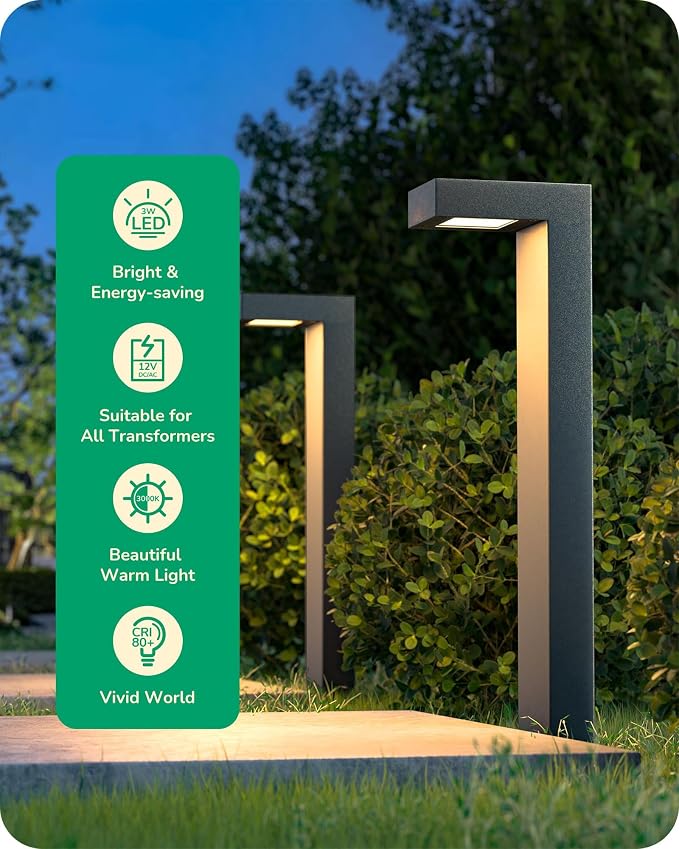 EDISHINE Low Voltage Landscape Lighting, 3.2W 3000K 50, 000Hrs Electric LED - Image 2