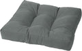 Cushion Source Tufted Ottoman Cushions, Sunbrella Charcoal by CushionSource