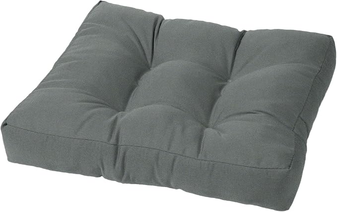 Cushion Source Tufted Ottoman Cushions, Sunbrella Charcoal by CushionSource