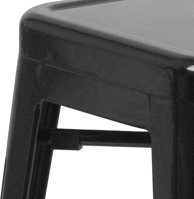 Flash Furniture 30"H Commercial Modern Metal Backless Barstool, Indoor/Outdoor - Image 7