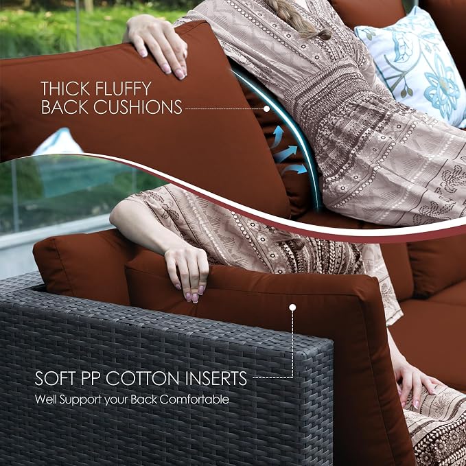 NICESOUL 11 Piece Sectional Outdoor Set - Image 8