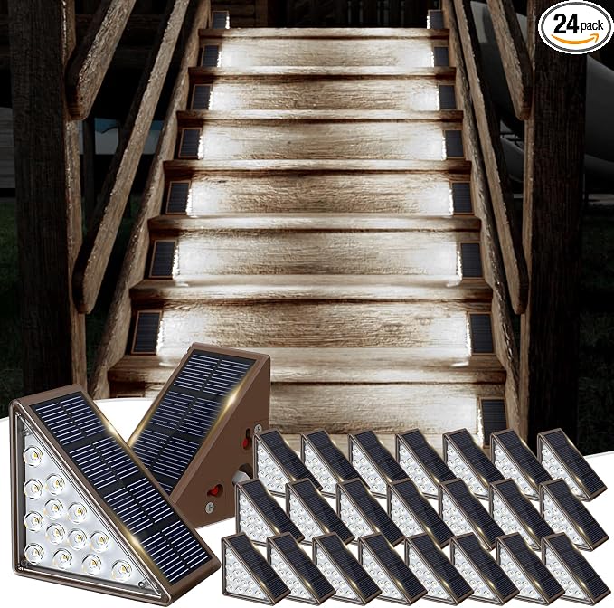 Solar Step Lights for Outside, Front Step by JOFIOS