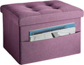 LINMAGCO Storage Ottoman Folding Foot Stool Foot Rest by LINMAGCO