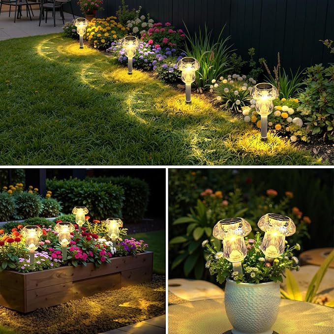 Mancra Solar Pathway Lights Outdoor, 16 Pack Dusk to Dawn Solar Lights Outdoor - Image 7