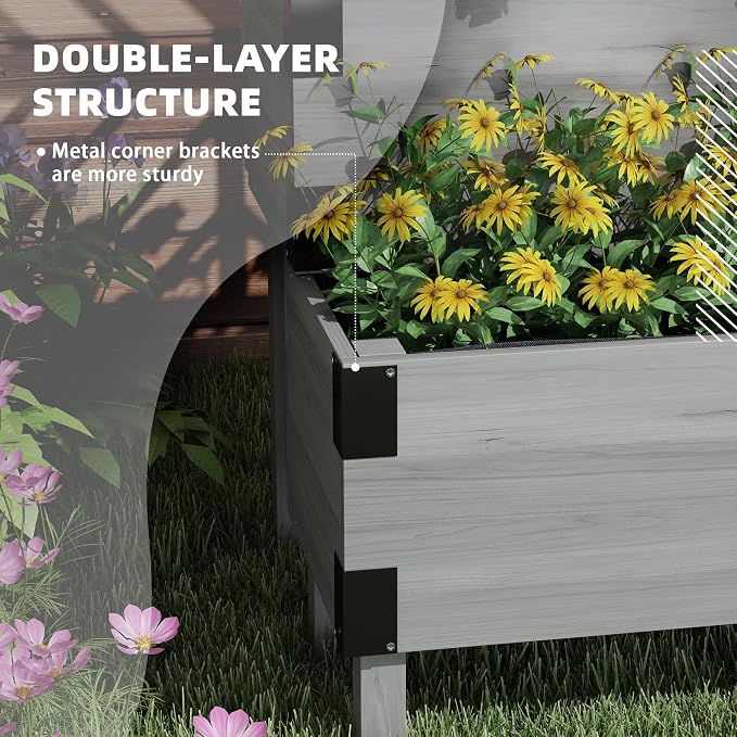 Outsunny Raised Garden Bed - Image 4