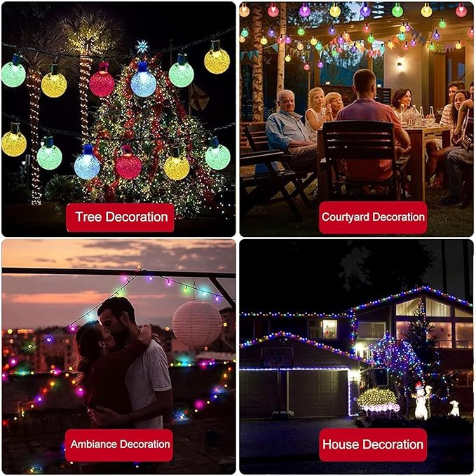 Solar String Lights Outdoor 50Led 24Feet - Image 5