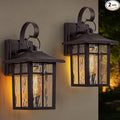 2 Pack Dusk to Dawn Outdoor Lighting, Oil Rubbed Bronze Exterior Light Fixtures by Lawyettle