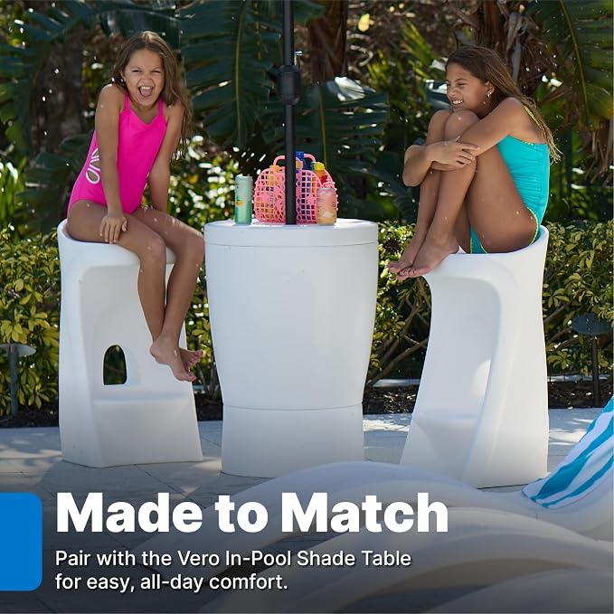 Step2 in Pool Stool, 33-inches Tall, Waterproof Patio Furniture, Bar Stool - Image 8