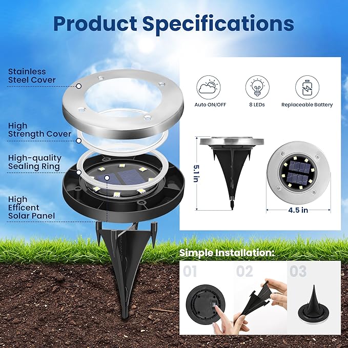 GIGALUMI Solar Ground Lights - Image 6