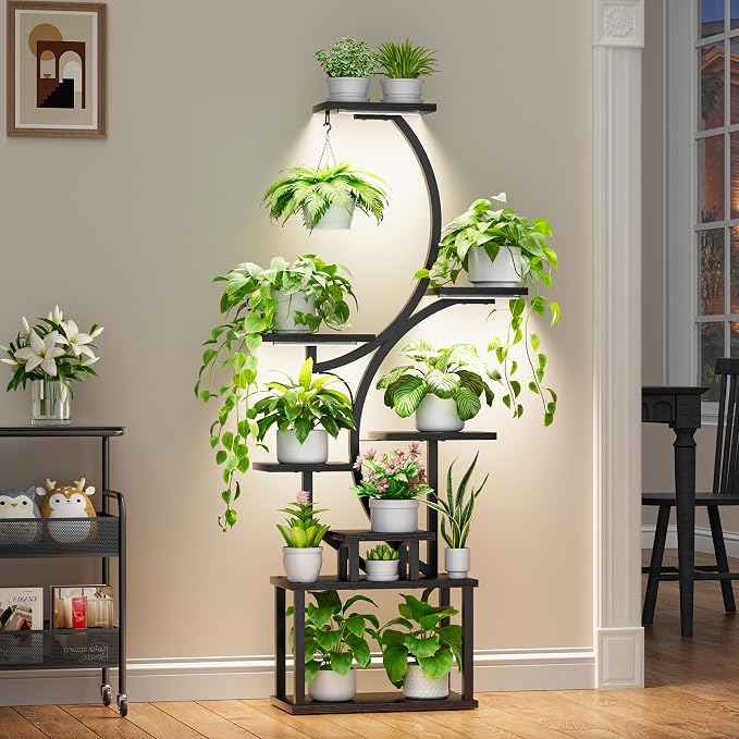 Plant Stand Indoor with Grow Lights - Image 3