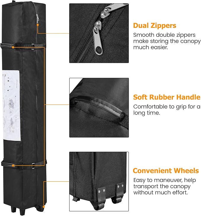Yaheetech 12x12 Pop Up Canopy Easy Set-up Tent, Portable Outdoor Canopy Instant - Image 8