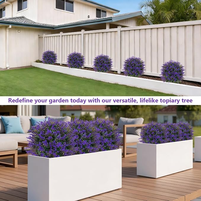 Artificial Lavender Topiary Ball - Image 5
