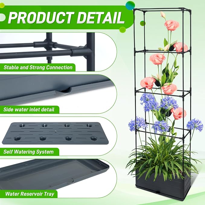 2 Packs Raised Garden Bed Tomato Planter Box - Image 5
