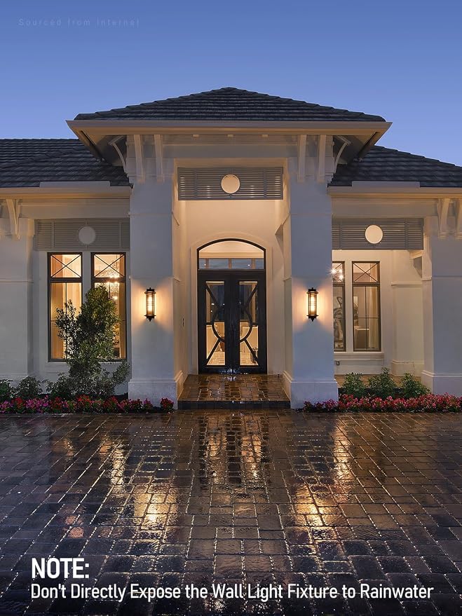 LEONLITE Large 23 Inch Outdoor Wall Lights, Classical Style Wall Lantern - Image 3