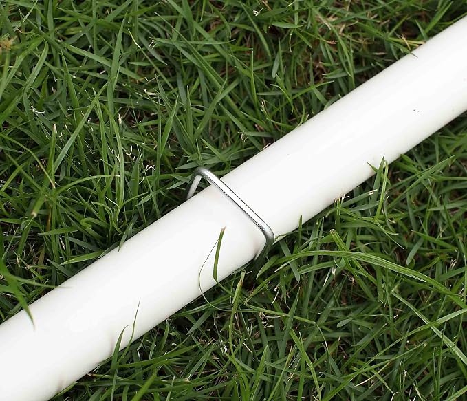 6 Inches Galvanized Garden Staples, Metal Tent StakeHeavy Duty U-Shaped Pins - Image 6