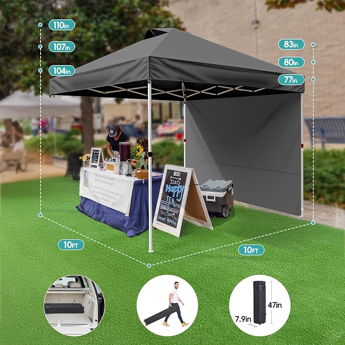 SPECILITE Canopy 10x10 Pop Up, Easy Up Outdoor Tent - Image 5