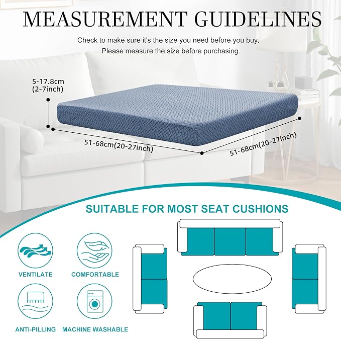 14Pcs Stretch Patio Cushion Covers, Outdoor Couch Covers Replacement, Outdoor - Image 2