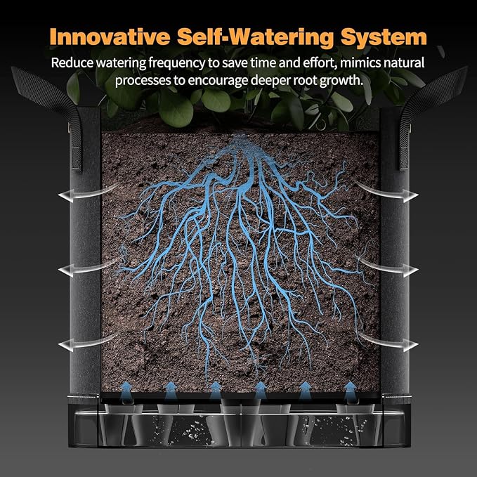 Self-Watering Grow Bags, for Low Stress Plant Training Fruits, Vegetables - Image 2