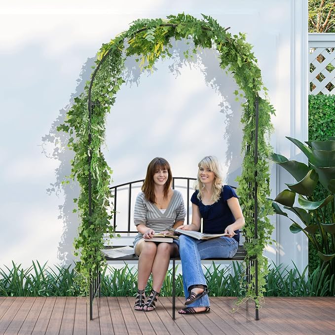 Giantex 81in Metal Garden Arch - Image 2