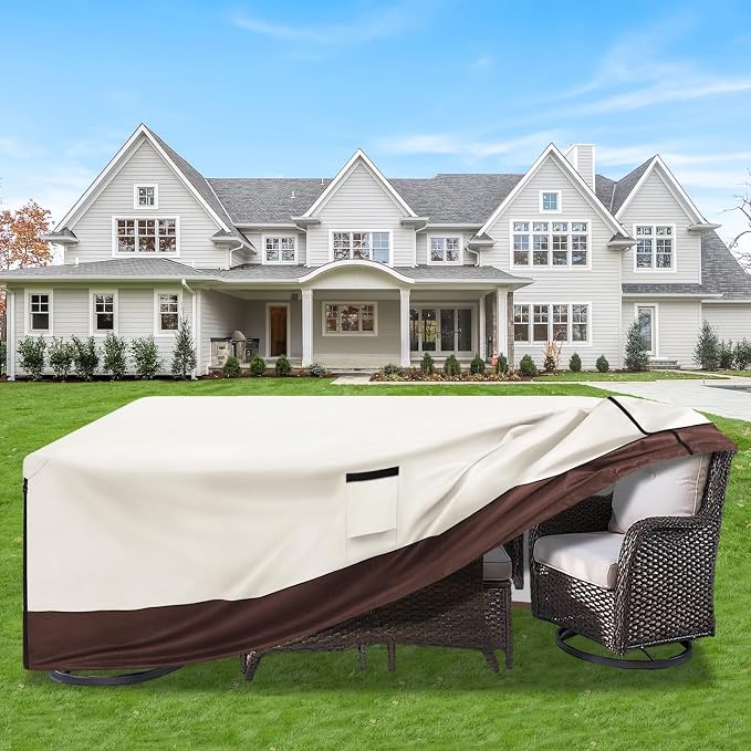 Patio Furniture Cover for 5 Pieces Set-Waterproof 600D Oxford Fabric Cover for - Image 9