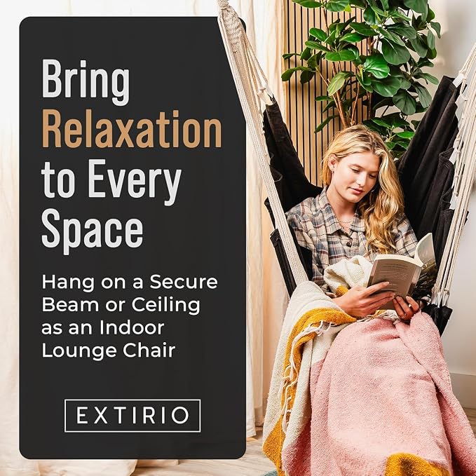 Hanging Hammock Chair Swing – Hanging Chair Outdoor & Indoor - Image 7