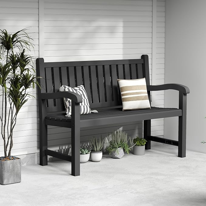 Outdoor Bench, Waterproof & Weatherproof Garden Bench - Image 5