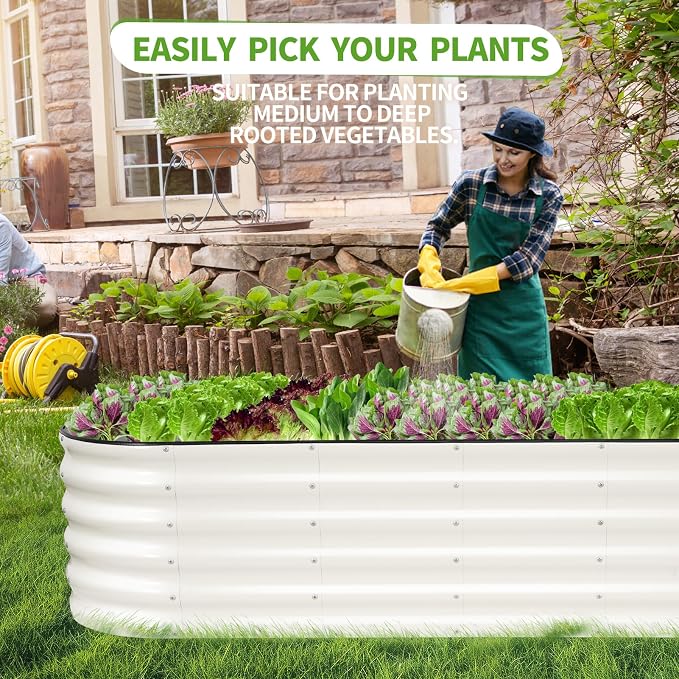 Galvanized Raised Garden Bed Outdoor- 2 Pcs Raised Beds - Image 7