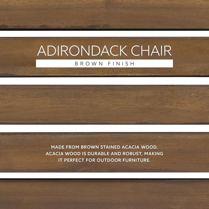 Linon Home Dcor Home Decor Teak Wood Stock Chair, 30.4" wx37.6 dx37.8 h - Image 10