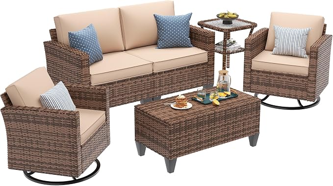 UDPATIO Patio Furniture Set, 5 Pieces Outdoor Furniture Sets - Image 2