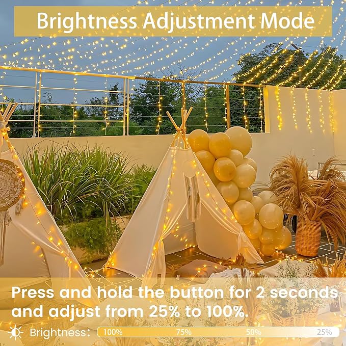 Super-Long 180FT 500 LED Christmas String Lights Indoor Outdoor, 13 Modes Warm - Image 3