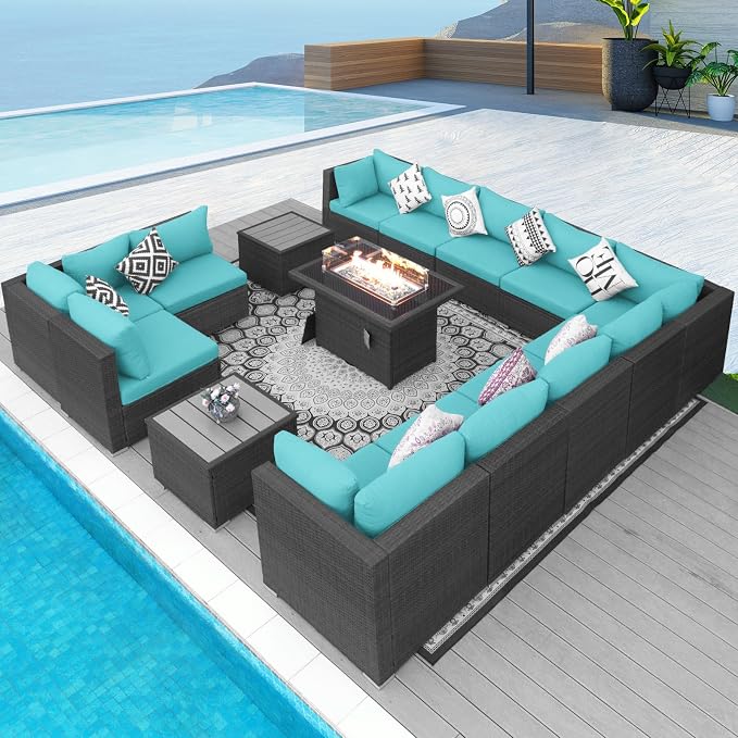 NICESOUL 15 Piece Outdoor Patio Furniture Set by NICESOUL