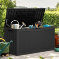 YITAHOME 80 Gallon Resin Deck Box, Weather Resistant Outdoor Rattan Storage Box by YITAHOME