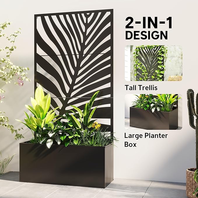 Outsunny Metal Planter Box - Image 3