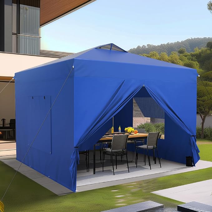 Sophia & William Canopy Tent Pop Up 10x10 ft One Person Push Set Up Canopies - Image 9