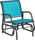 Outsunny Porch Glider, Metal Frame Swing Glider Chair by Outsunny