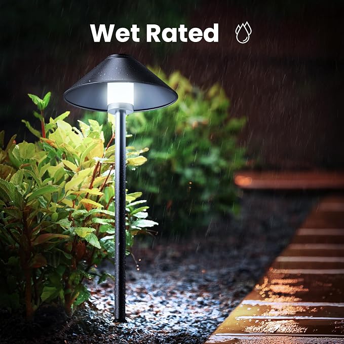 Feit Electric Smart Outdoor Cone Path Lights, 100 Lumens, Color Changing & - Image 8