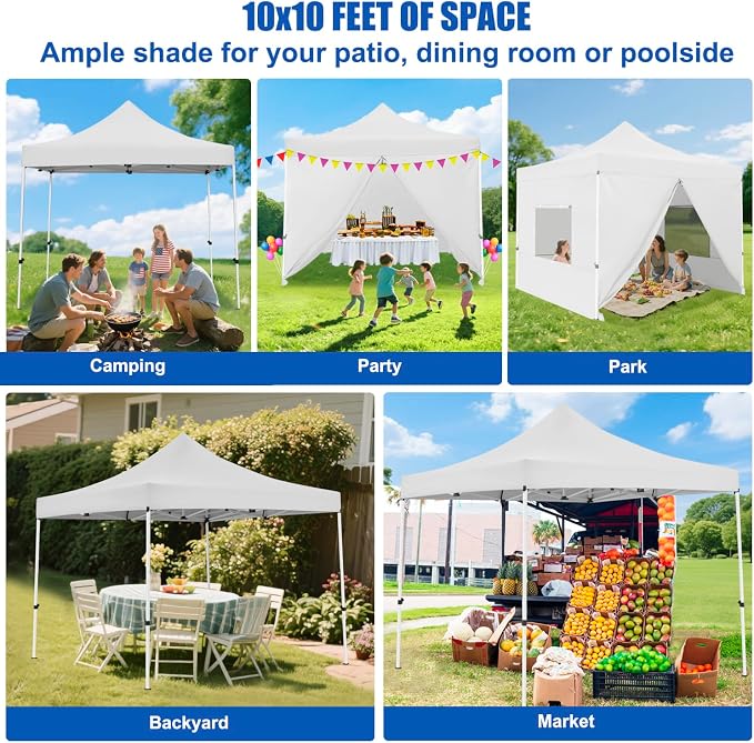 Yesker 10x10 Pop Up Canopy Tent - Image 9