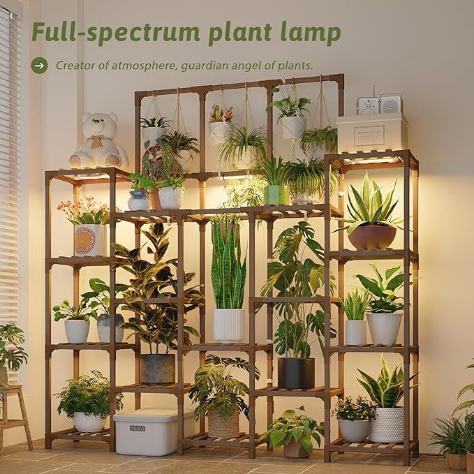Plant Stand Indoor with Grow Light 14 tiers Large Plant Shelf - Image 2