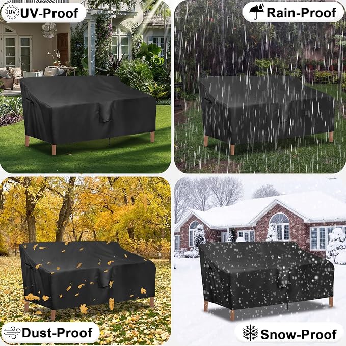 OutdoorLines Outdoor Waterproof Patio 3-Seater Couch Cover - Image 7