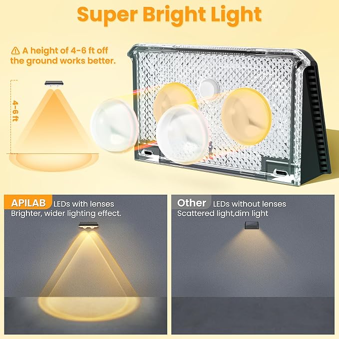 Solar Fence Lights Outdoor 16 Pack - Image 4