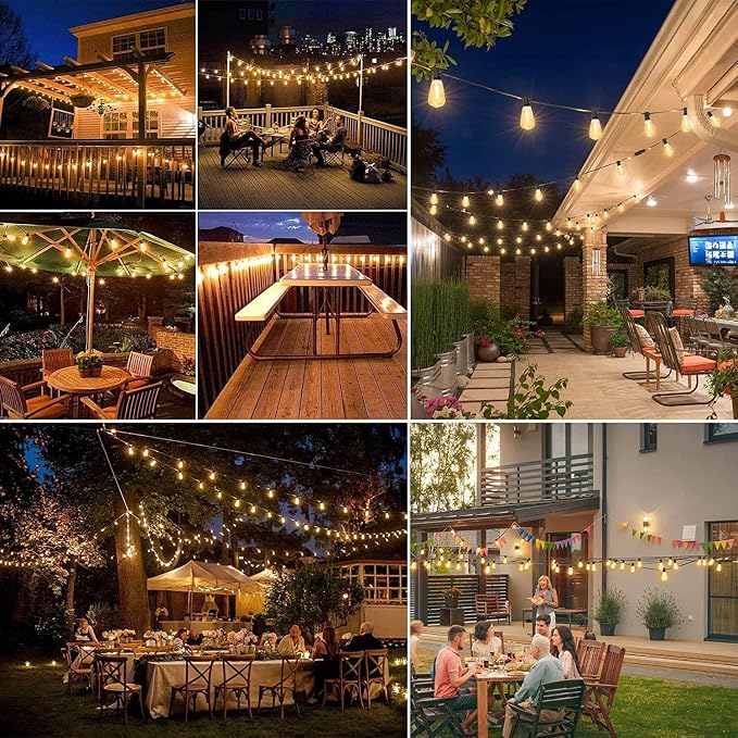 200FT Outdoor Edison String Lights - Image 2