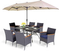 PHI VILLA 8-Piece Patio Dining Set by PHIVILLAThepioneerofcomfortablehouseholdsupplies
