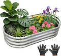 Garden 8x4x1ft Galvanized Raised Garden Bed Kit by Gardeal