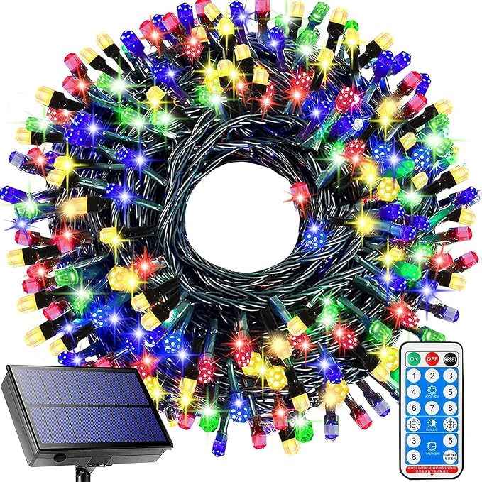 Solar String Lights Outdoor, 115 Ft 300 LED Solar Christmas Lights by Ucutely