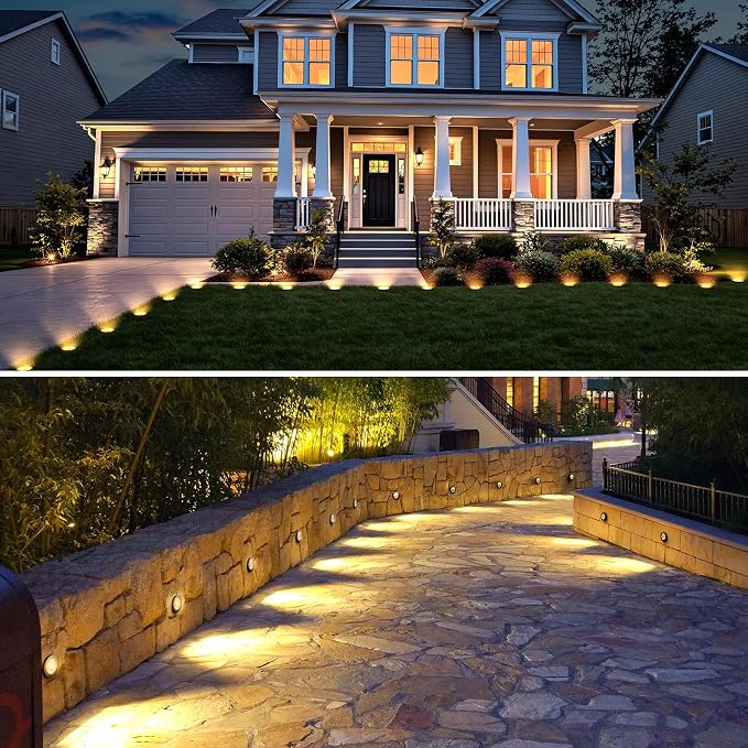 Brightown Solar Lights Outdoor Waterproof, 12 Packs LED In-Ground Lights - Image 7