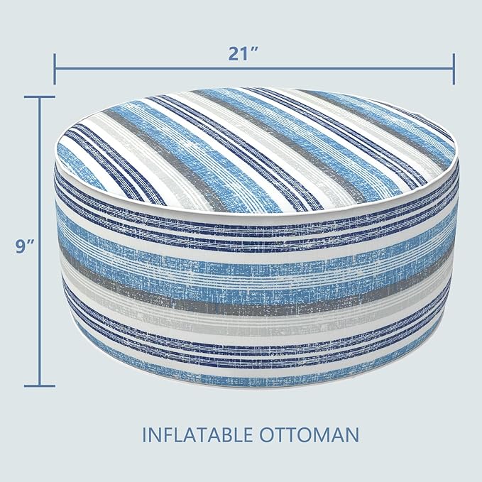 LVTXIII Inflatable Stool Ottoman Footrest - Image 3