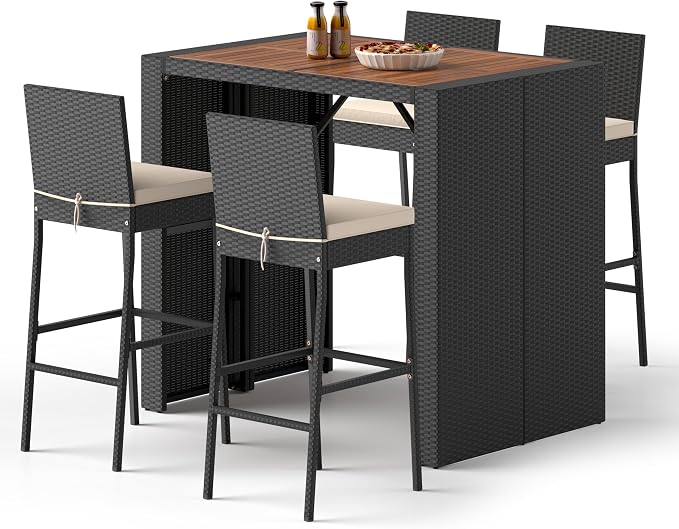 RELAX4LIFE 5-Piece Outdoor Bar Set by RELAX4LIFE