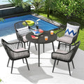 Patiorama 5-Piece Patio Dining Set, Outdoor Dining Table Chair Set, All-Weather by Patiorama