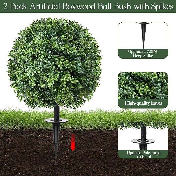 Artificial Topiary Bushes for Outdoors - Image 2